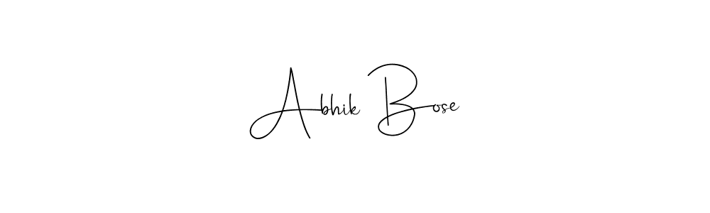 Use a signature maker to create a handwritten signature online. With this signature software, you can design (Andilay-7BmLP) your own signature for name Abhik Bose. Abhik Bose signature style 4 images and pictures png